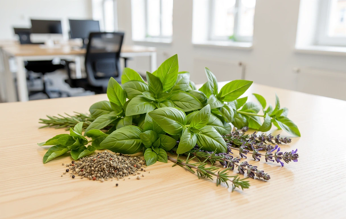 Ingrediente botanice naturale în cadrul biroului Naturalbalancehubsz